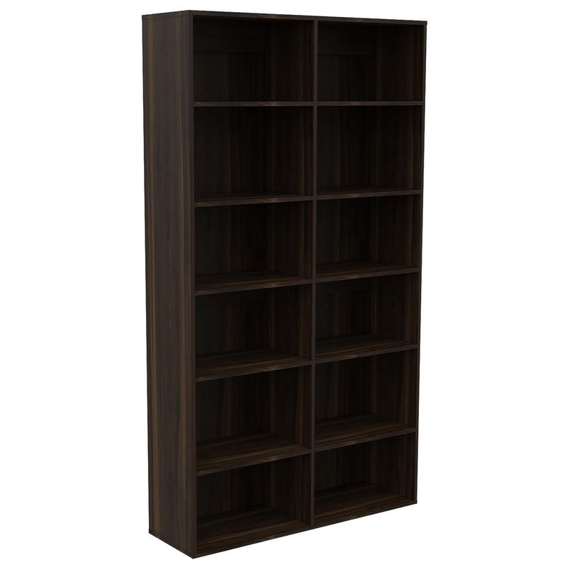 TUHOME - Librero Office Melamina 12 Nivel(es) 97.7x175x30.6 cm Habano