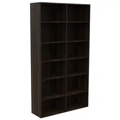 TUHOME - Librero Office Melamina 12 Nivel(es) 97.7x175x30.6 cm Habano
