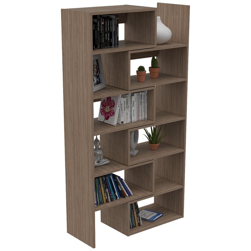 TUHOME - Estante Office Melamina 11 Nivel(es) 77.8x146.3x30 cm Miel