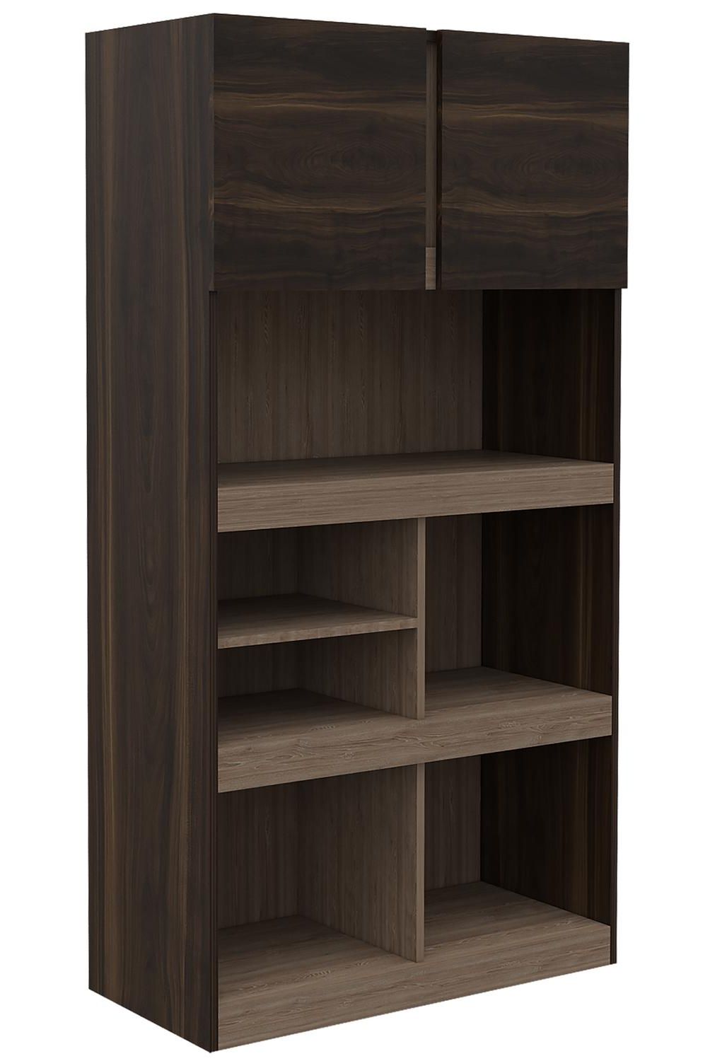 TUHOME - Estante Office Melamina 6 Nivel(es) 80x152x40 cm Habano/Miel
