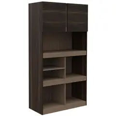 TUHOME - Estante Office Melamina 6 Nivel(es) 80x152x40 cm Habano/Miel