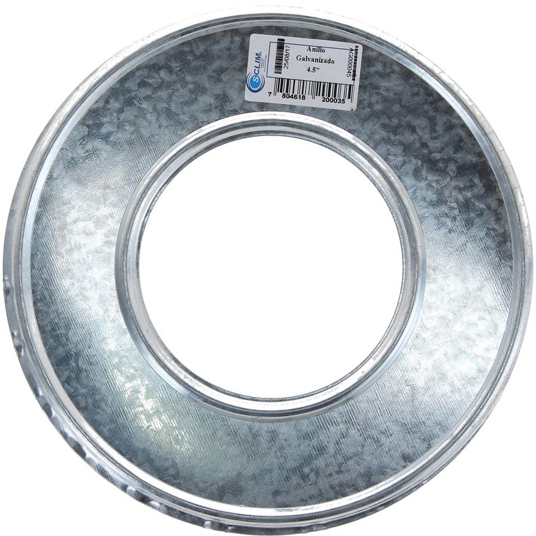 Anillo para tubo acero galvanizado 4.5"
