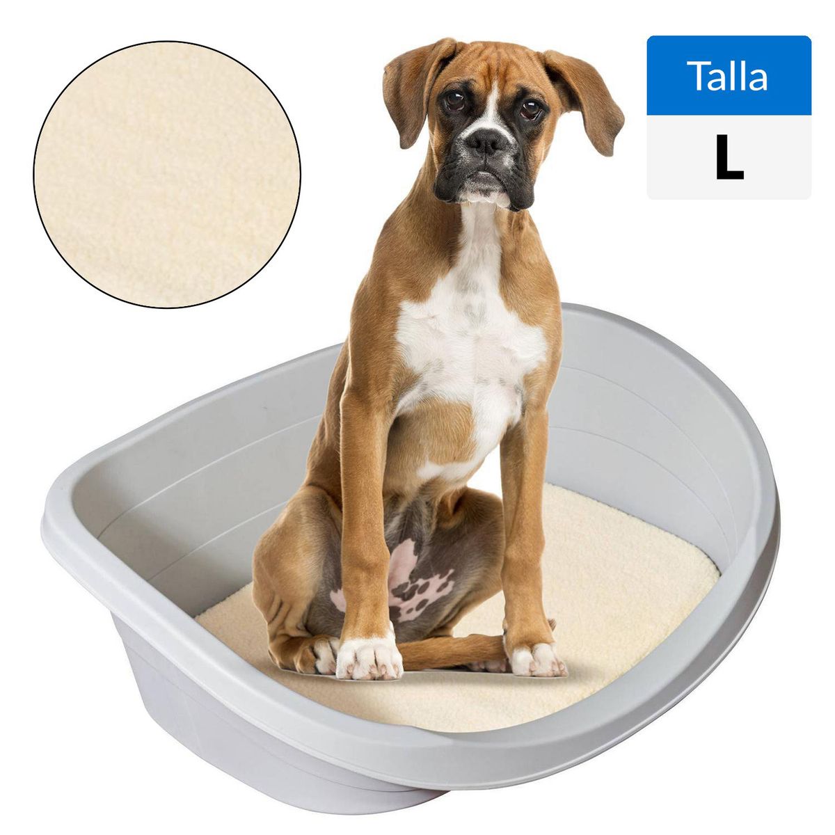 PETIZOOS - Cama Talla L para Perro 24.5x54.5x80 cm Rosado