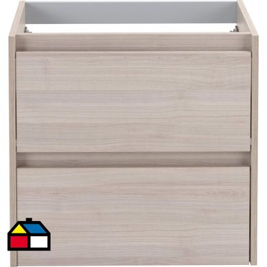 Mueble base arenado 2 cajones 60x5/7x45 cm gris