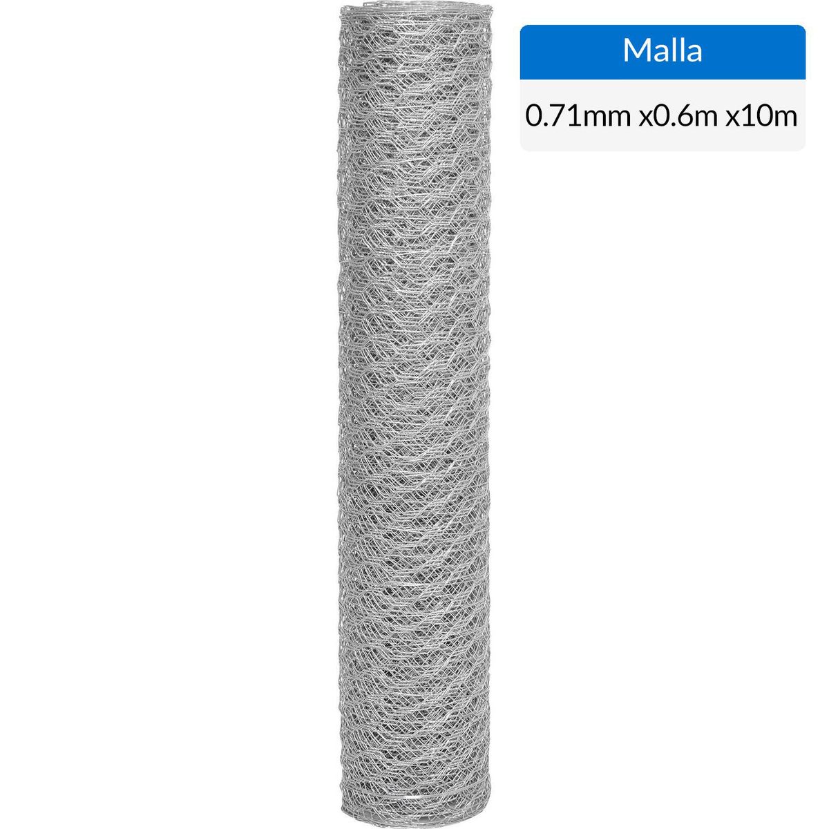 VECTOR - 0.6x10 m Malla 3/4'' hexagonal galvanizada