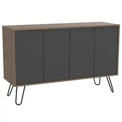 TUHOME - Buffet Vassel Miel/plomo 117.1xx75.6 cm