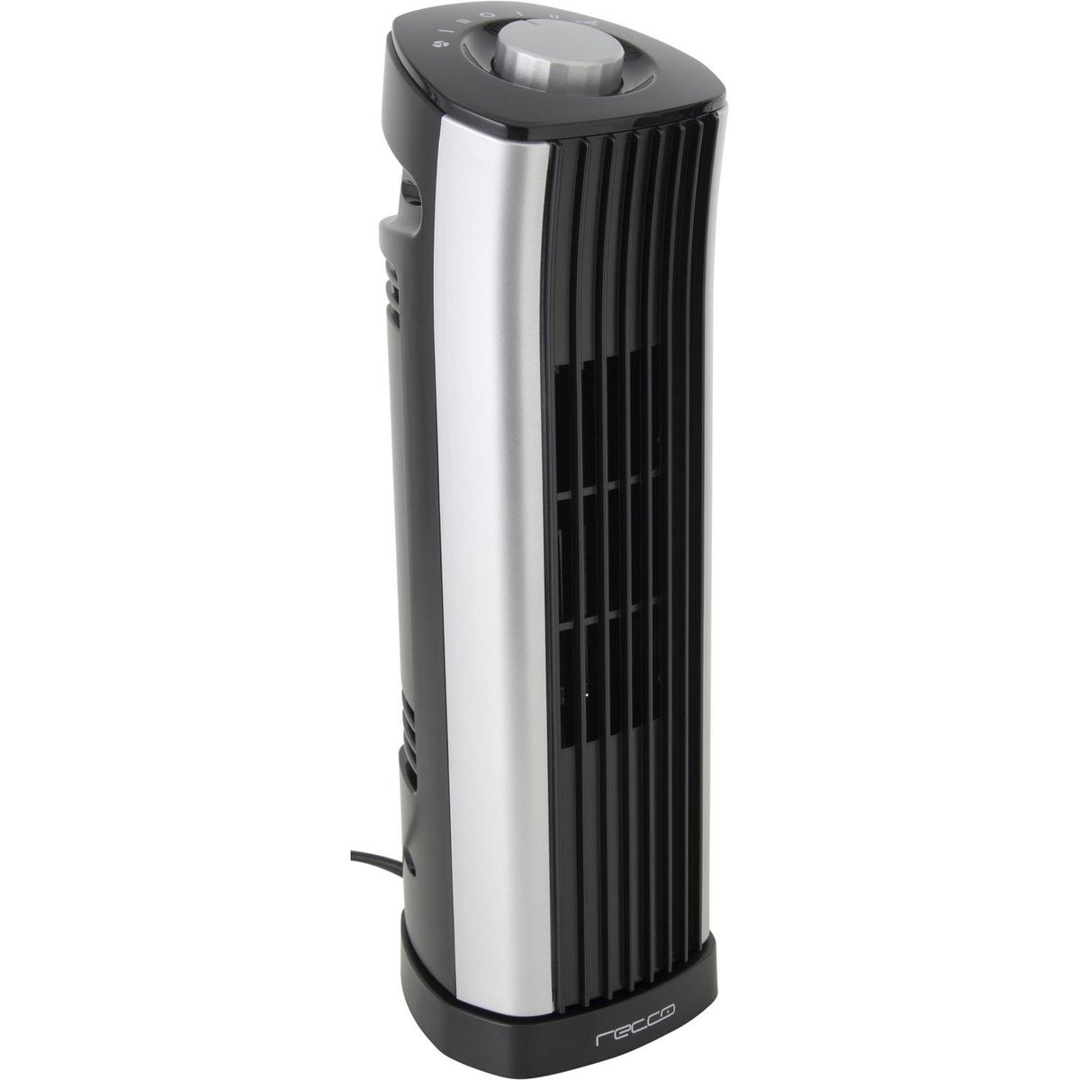 RECCO - Ventilador torre 14" negro/gris