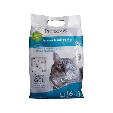 Arena sanitaria para gatos de silica gel 6 kg