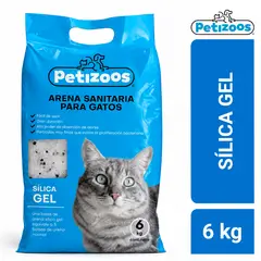 PETIZOOS - Arena sanitaria para gatos de silica gel 6 kg