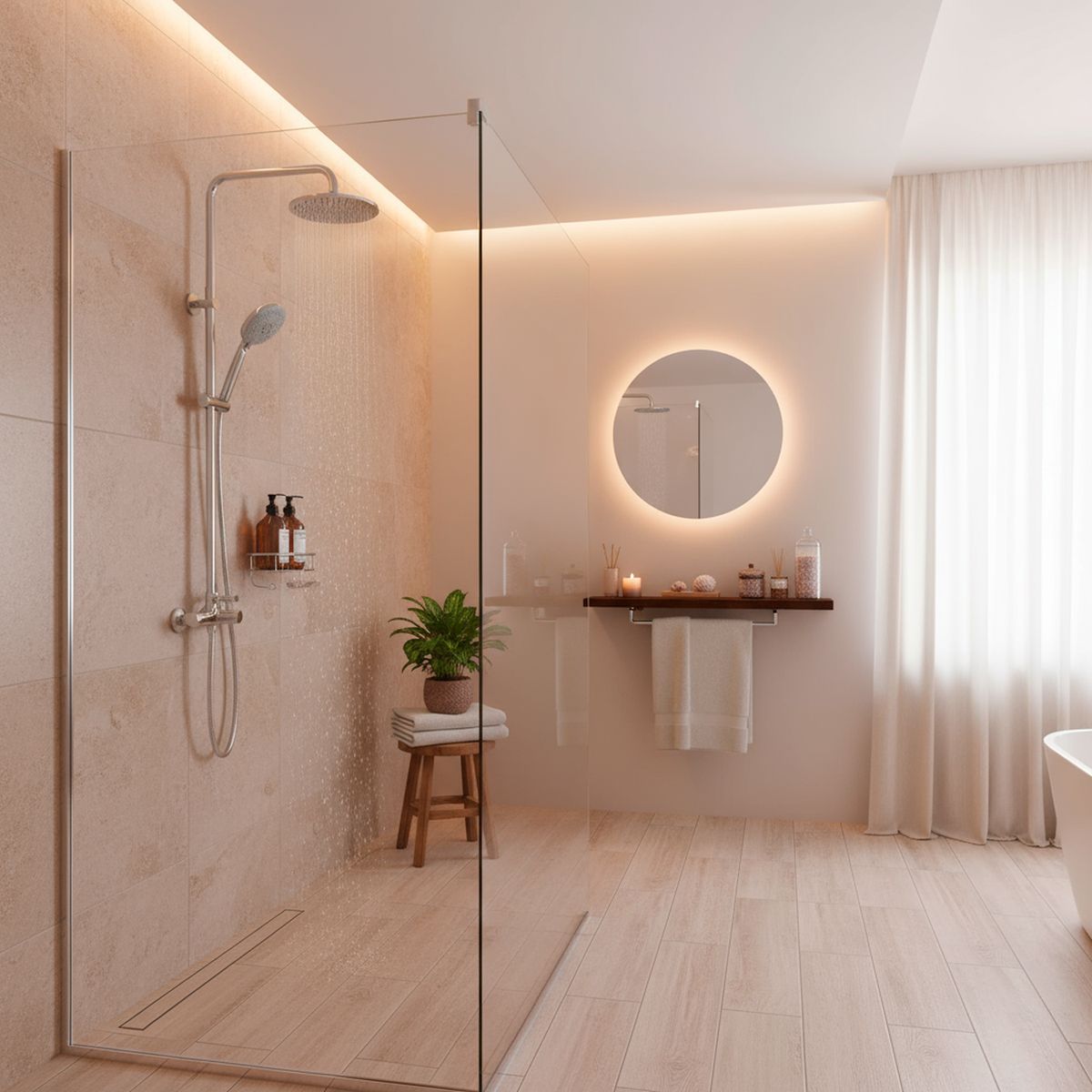 STRETTO - Maneral de ducha 3 funciones autolimpiable