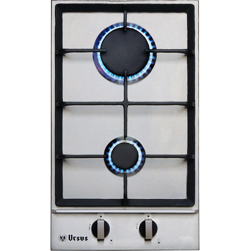 URSUS TROTTER - Encimera Gas Natural 2 Platos Gris SteelPro