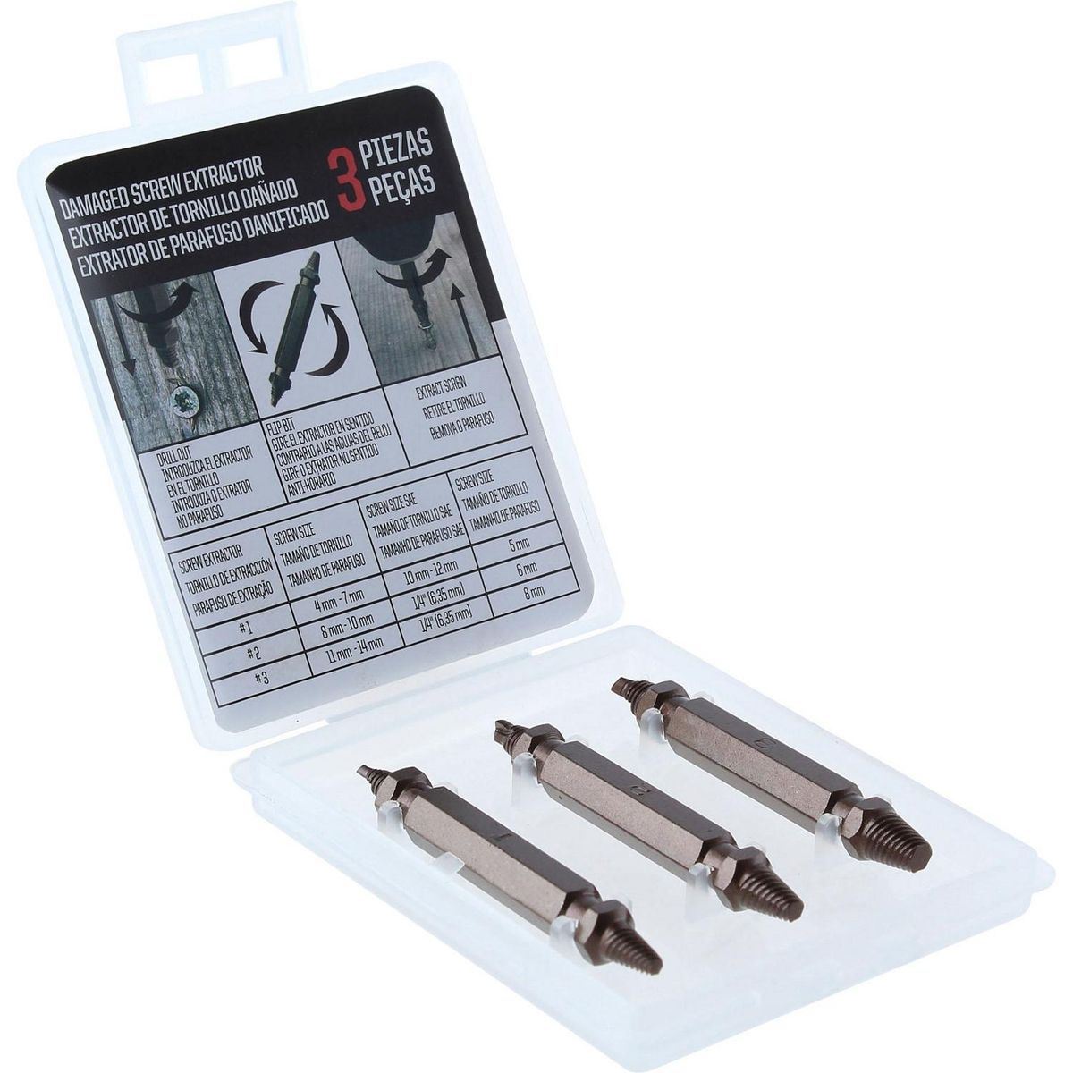 UBERMANN - Set Extractor De Tornillos 3 Piezas