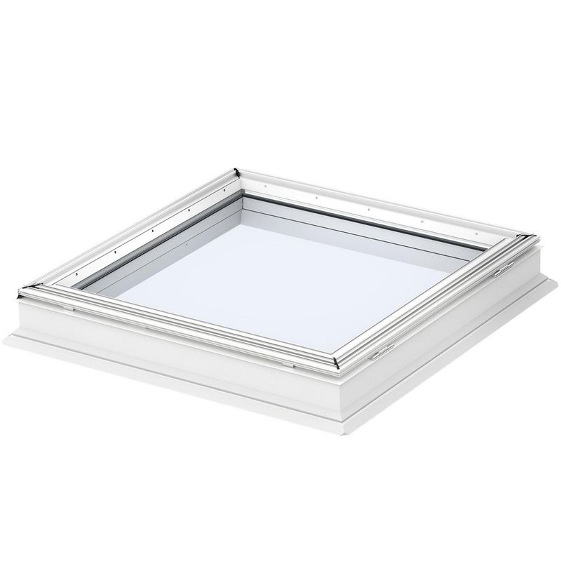 VELUX - Ventana techo plana fija - CFP 60x60cm - Madera Blanco
