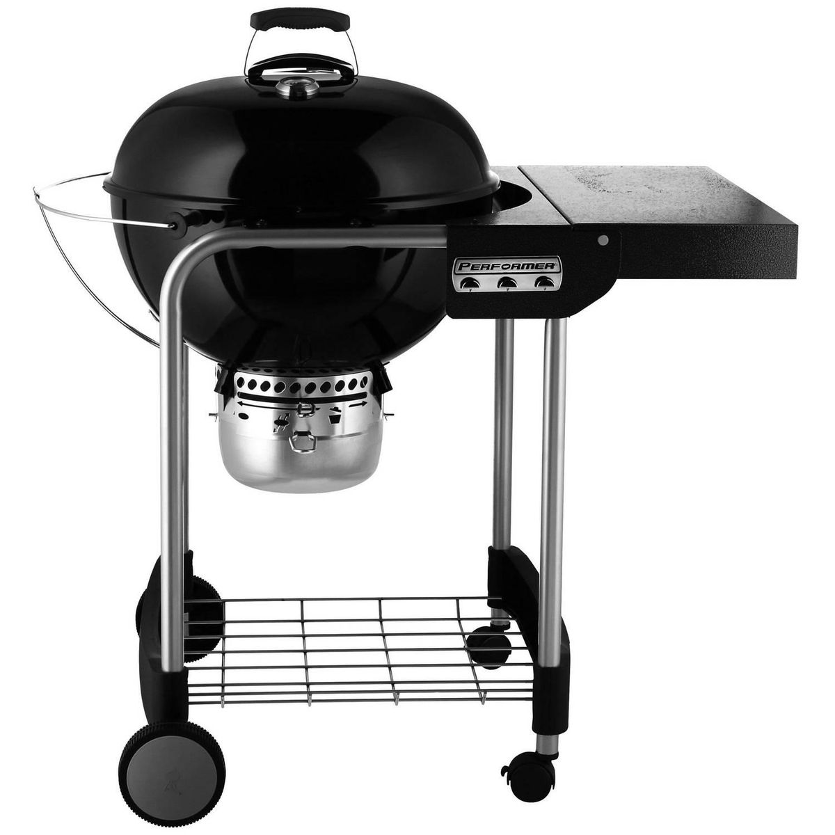 WEBER - Parrilla a Carbón con Tapa y Ruedas Acero