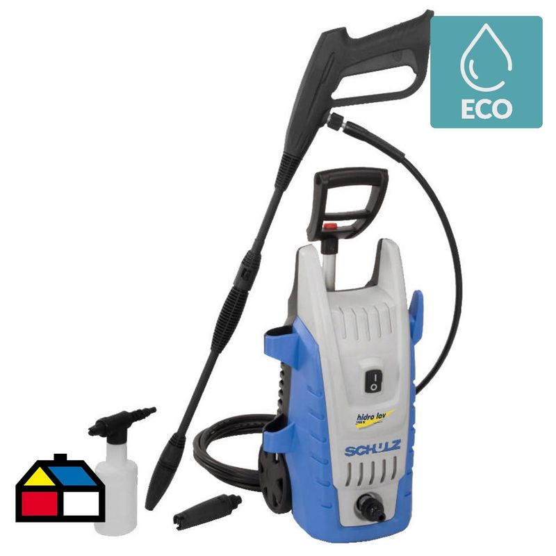 SCHULZ - Hidrolavadora Eléctrica 1450 W 75 Bar HIDROLAV1450W
