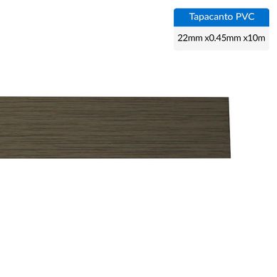 Tapacanto PVC Teca Roble Santana 22x0,45 mm 10 m