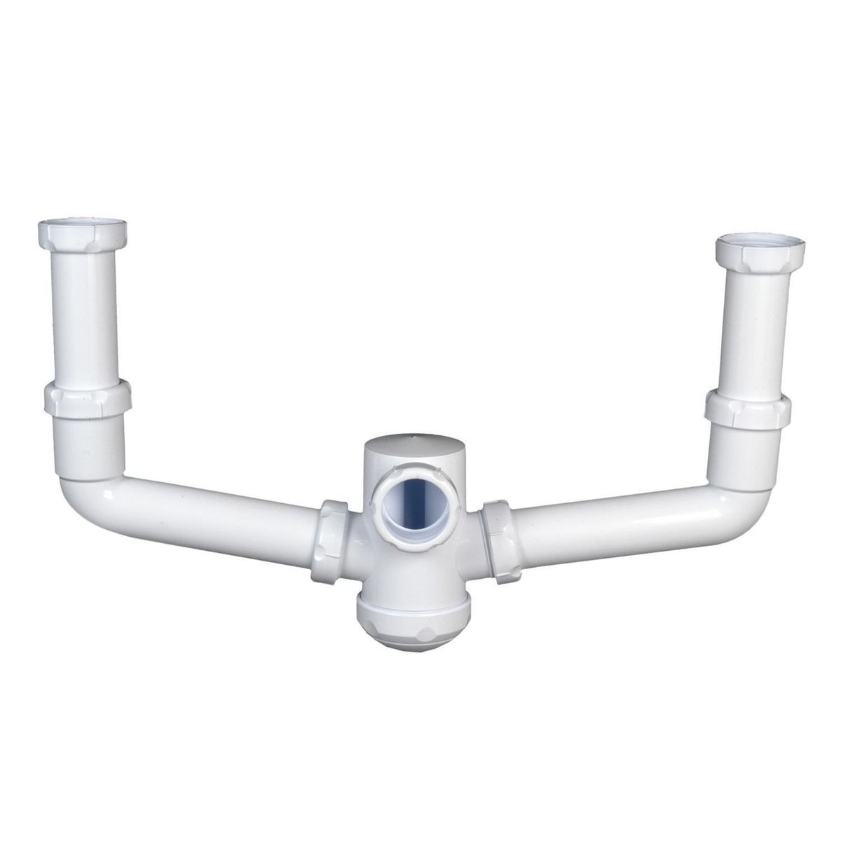 VINILIT - Sifón doble para lavaplatos 1 1/2"x 40 mm