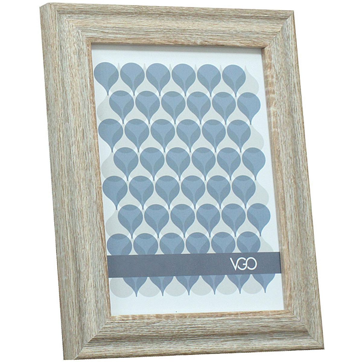 VGO - Marco de Foto Ancho 15x20 cm Beige Plástico
