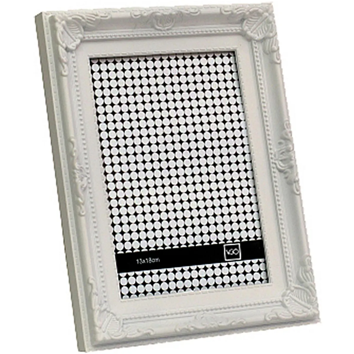 VGO - Marco de Foto Antique 15x20 cm Blanco Plástico