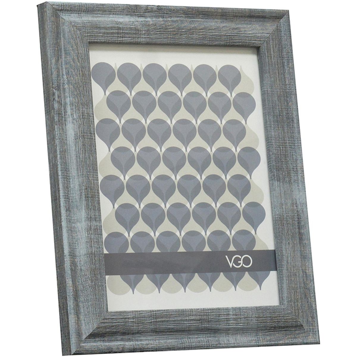 VGO - Marco de Foto Ancho 30x40 cm Café oscuro Plástico