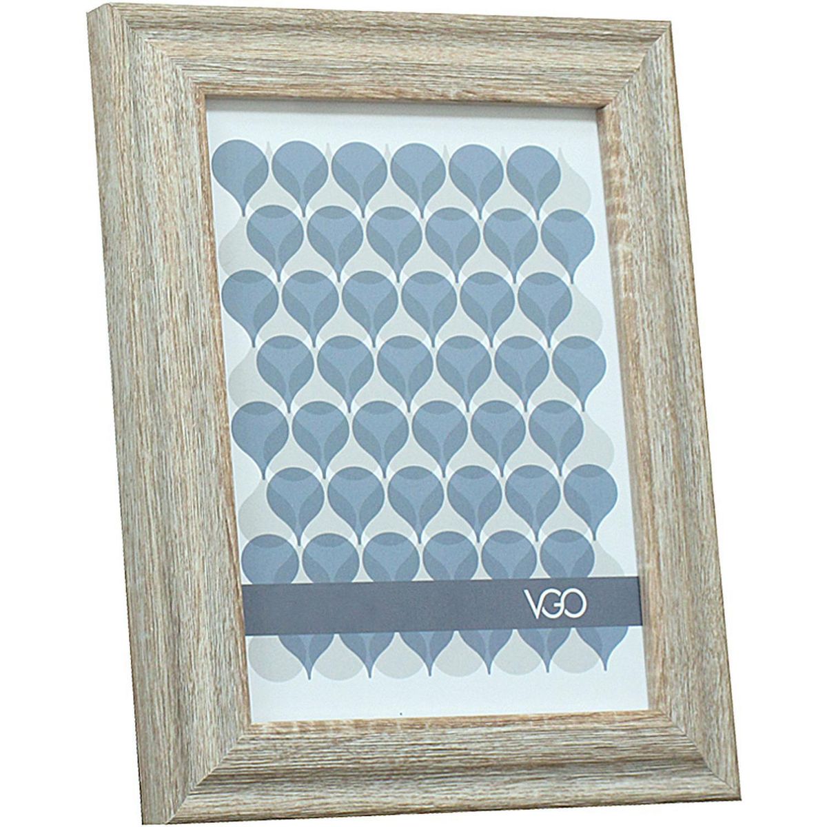 VGO - Marco de Foto Ancho 20x30 cm Beige Plástico
