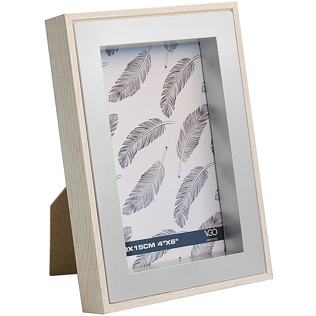 VGO - Marco de Foto 10x15 cm Natural Madera