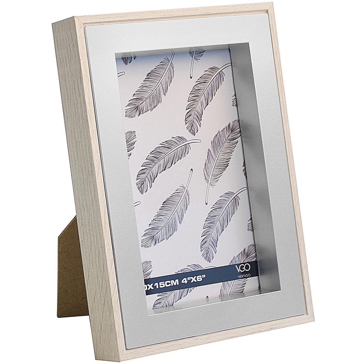 VGO - Marco de Foto 10x15 cm Natural Madera