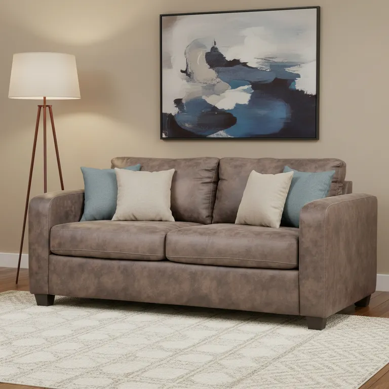 ROSEN Sofá Cama Enzo Moca 185x92x90 cm