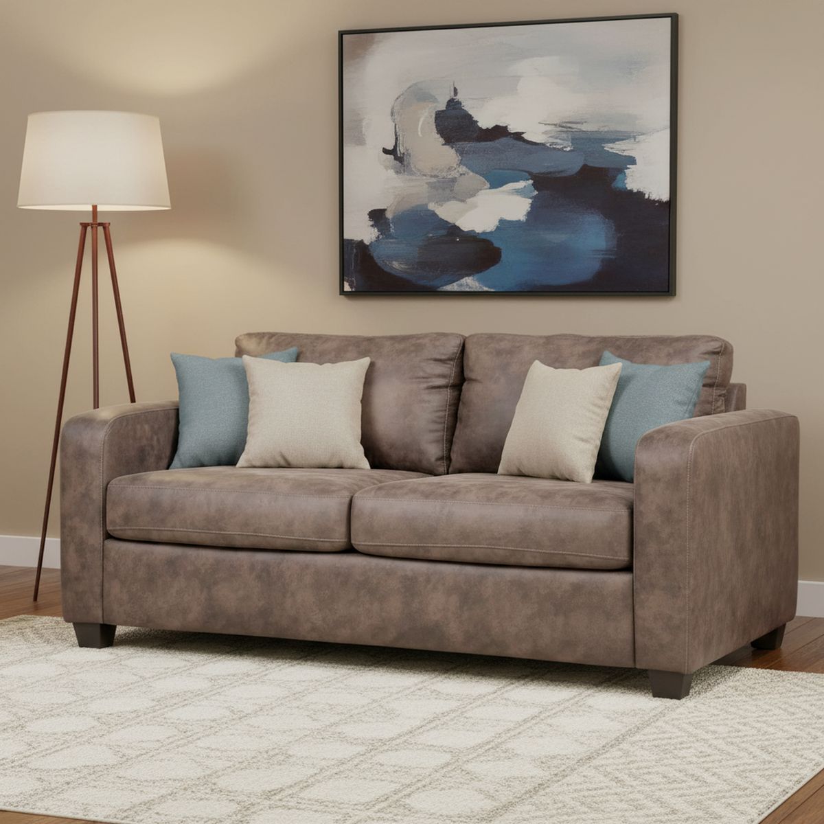 ROSEN - Sofá Cama Enzo Moca 185x92x90 cm