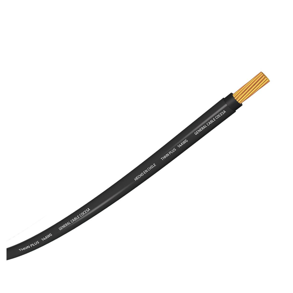 GENERAL CABLE COCESA - Cable thhn plus (Thwn-2) 14 Awg Metro lineal Negro