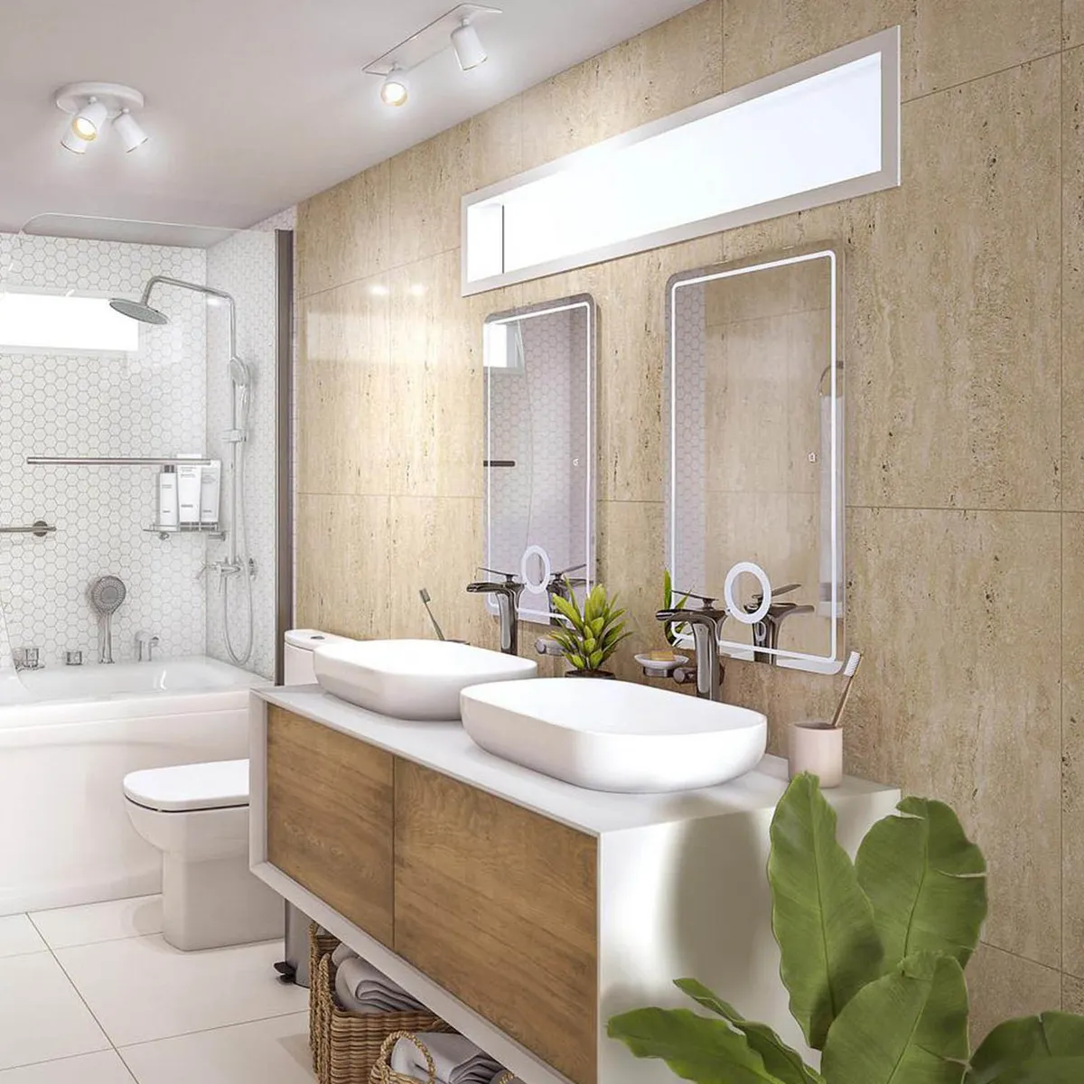 HOLZTEK - Porcelanato 60x60 cm Travis Beige 1.44 m2