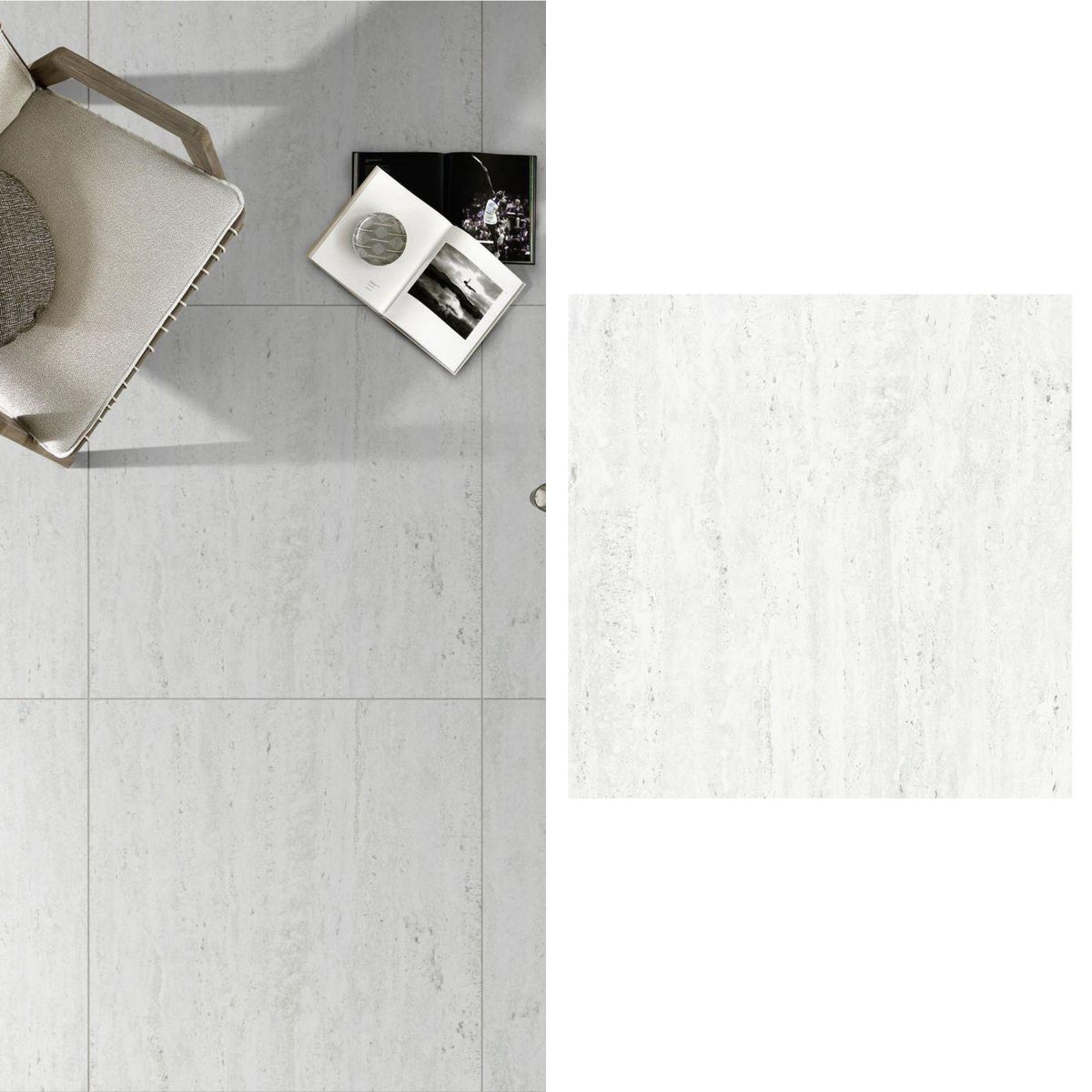 HOLZTEK - Porcelanato 60x60 cm Trav Blanco 1.44 m2