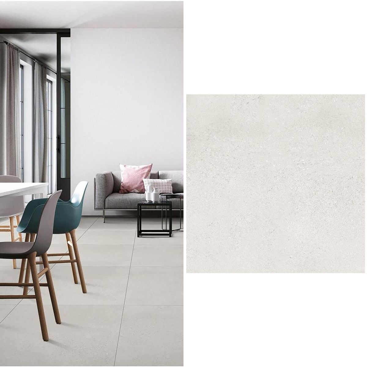 MAX GLORY - Porcelanato 60x60 cm Moonstone Gris 1.44 m2