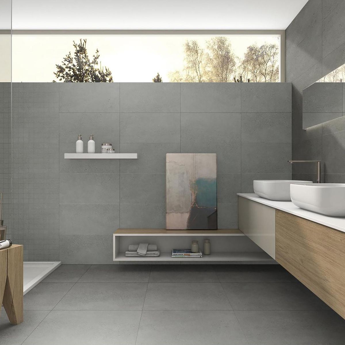 MAX GLORY - Porcelanato 60x60 cm Moonstone Gris 1.44 m2