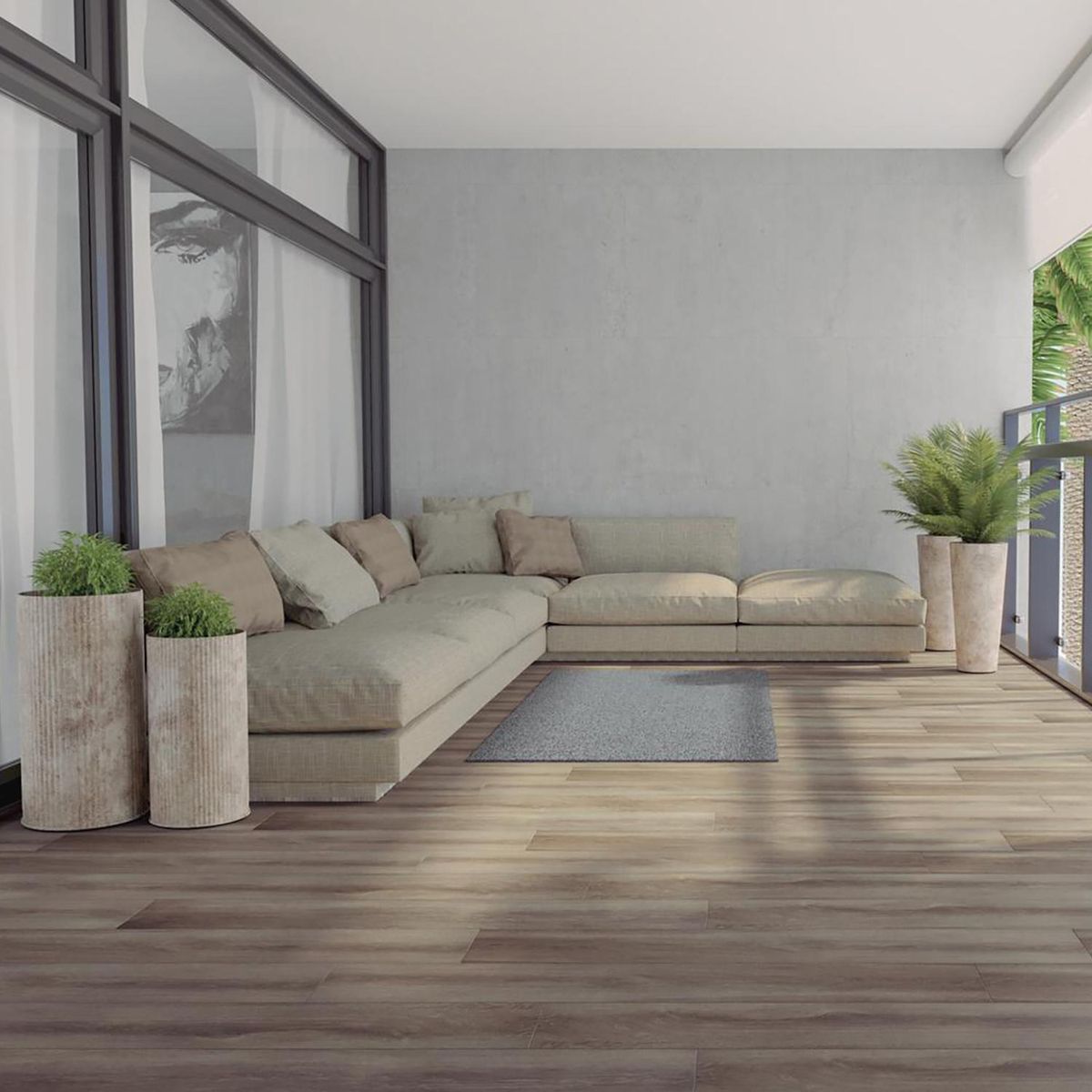 BS - Porcelanato 19x120 beige 1,61 m2