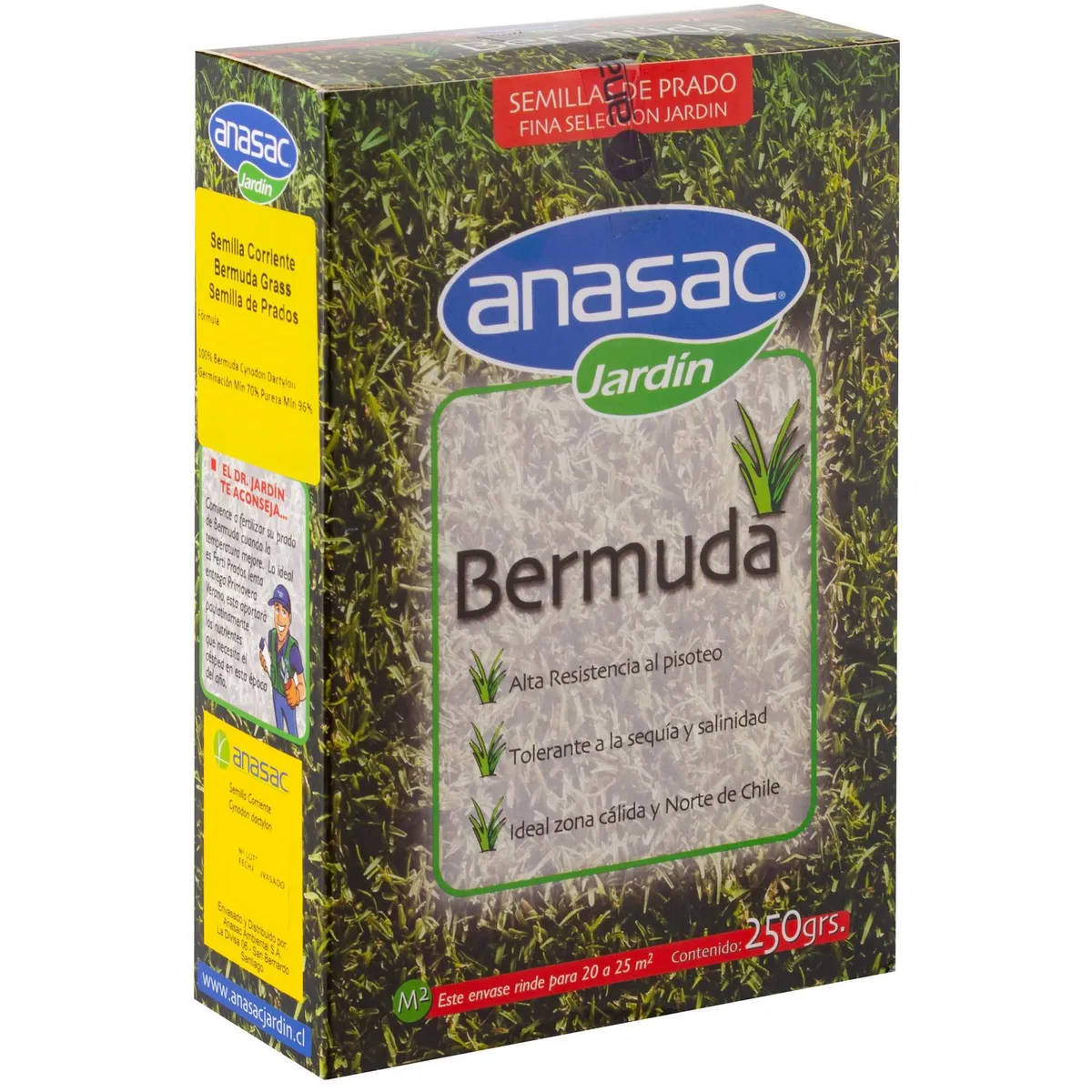 ANASAC - Semilla de Pasto Bermuda 0.25 kg Caja