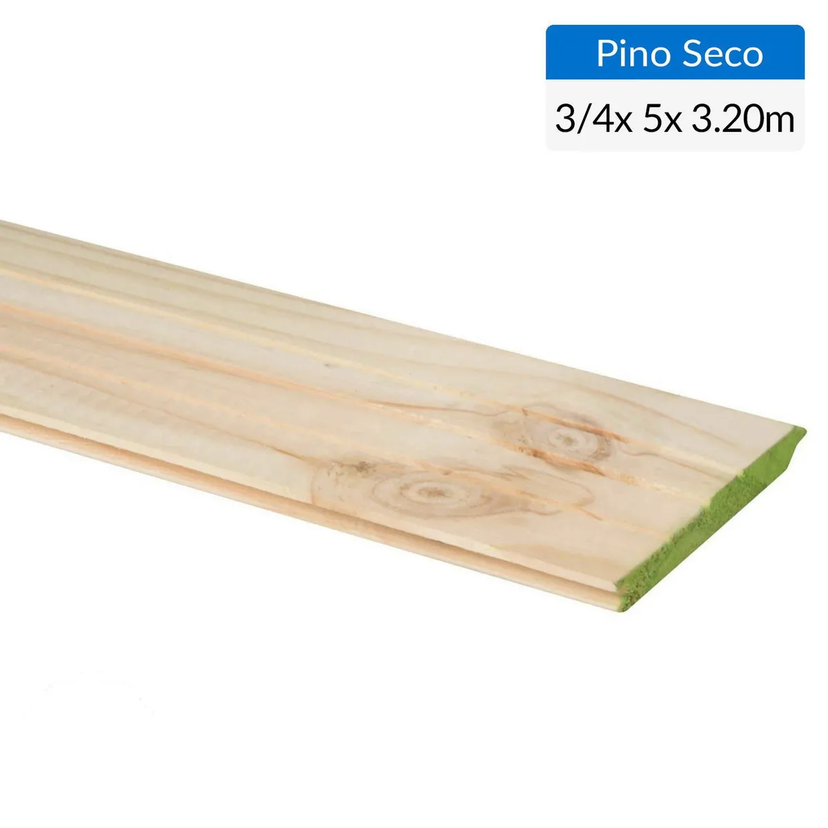 GENERICO - Pino Machihembrado Seco Cepillado 3/4x5 3,2 m