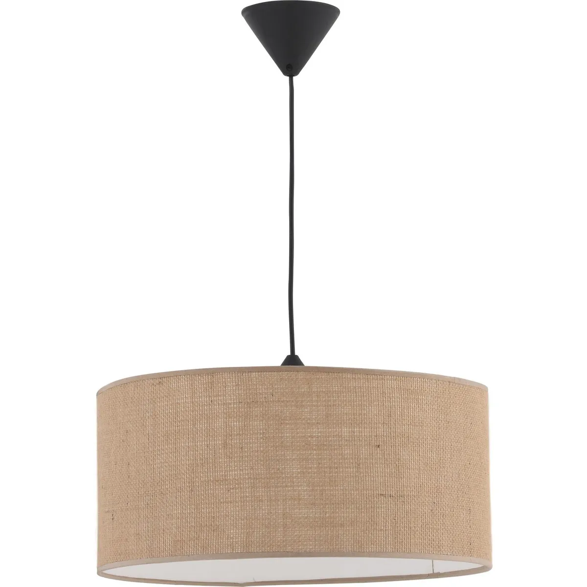 LAMPARAS MANQUEHUE - Lámpara Colgante Tela Café