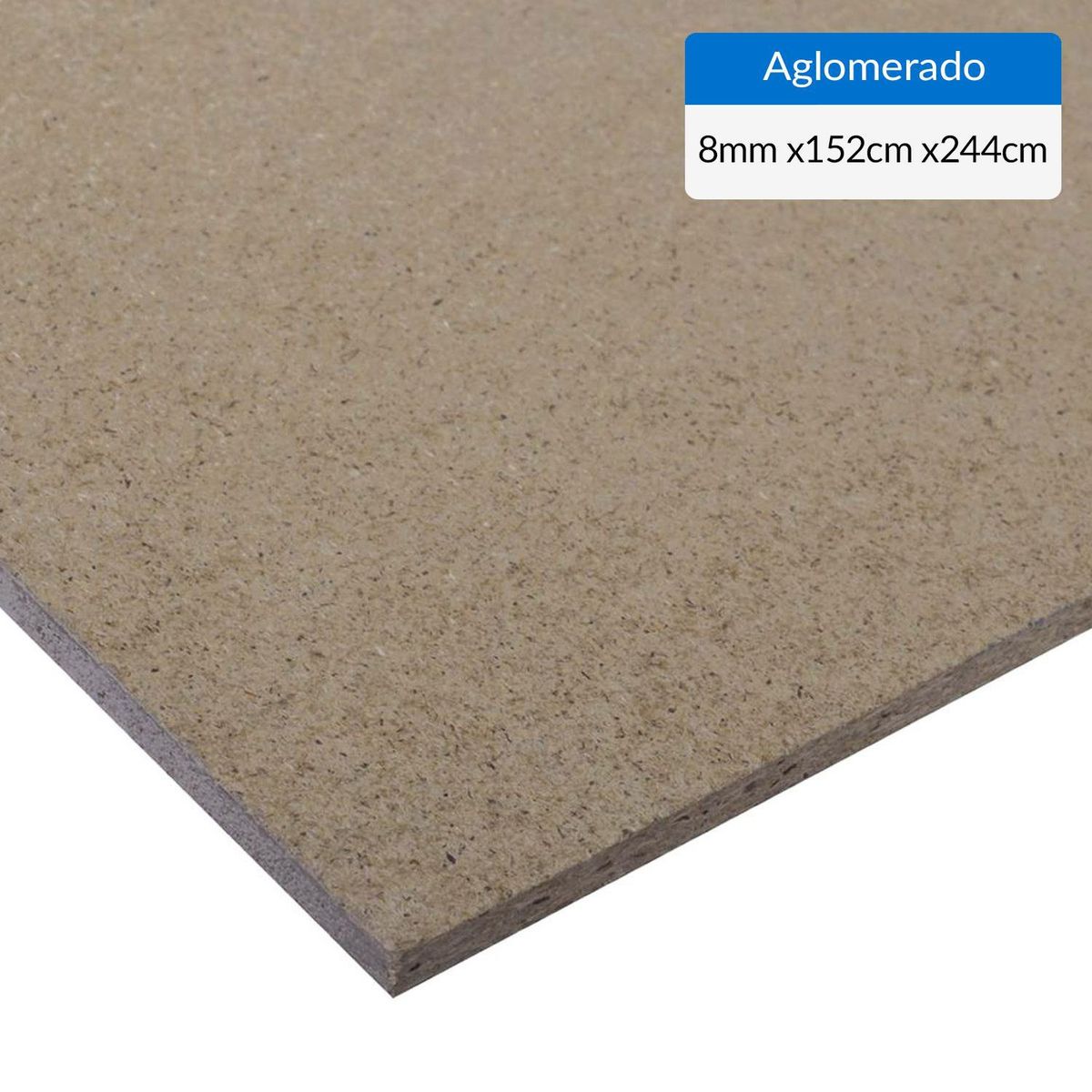 MASISA - Aglomerado Desnudo Natural 8 mm 152x244 cm