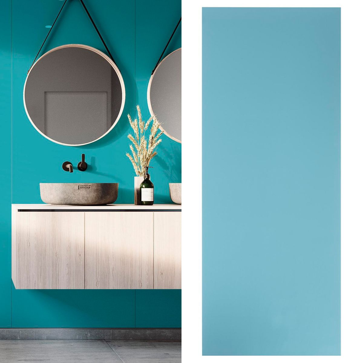 VISTELLE - Panel Baño Vistelle 100x244 cm Azul 2.44 m2