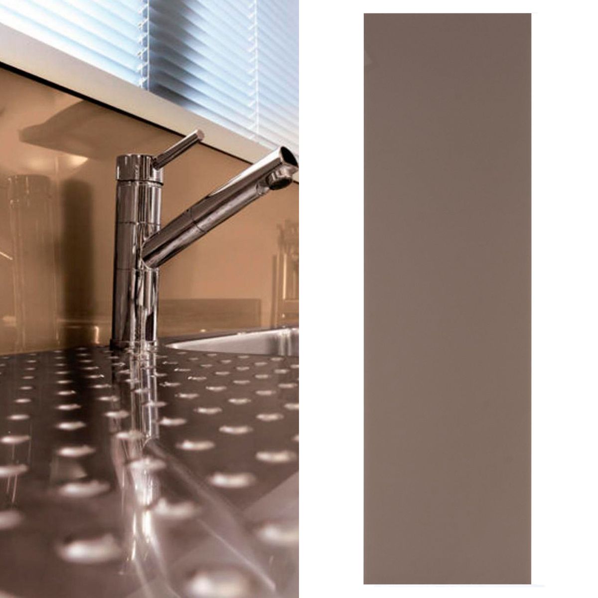 VISTELLE - Panel Cocina Vistelle 76x260 cm Café 1.98 m2