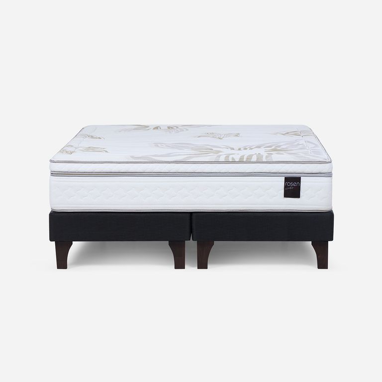 ROSEN Cama 2 plazas Europea Art 4 Negro
