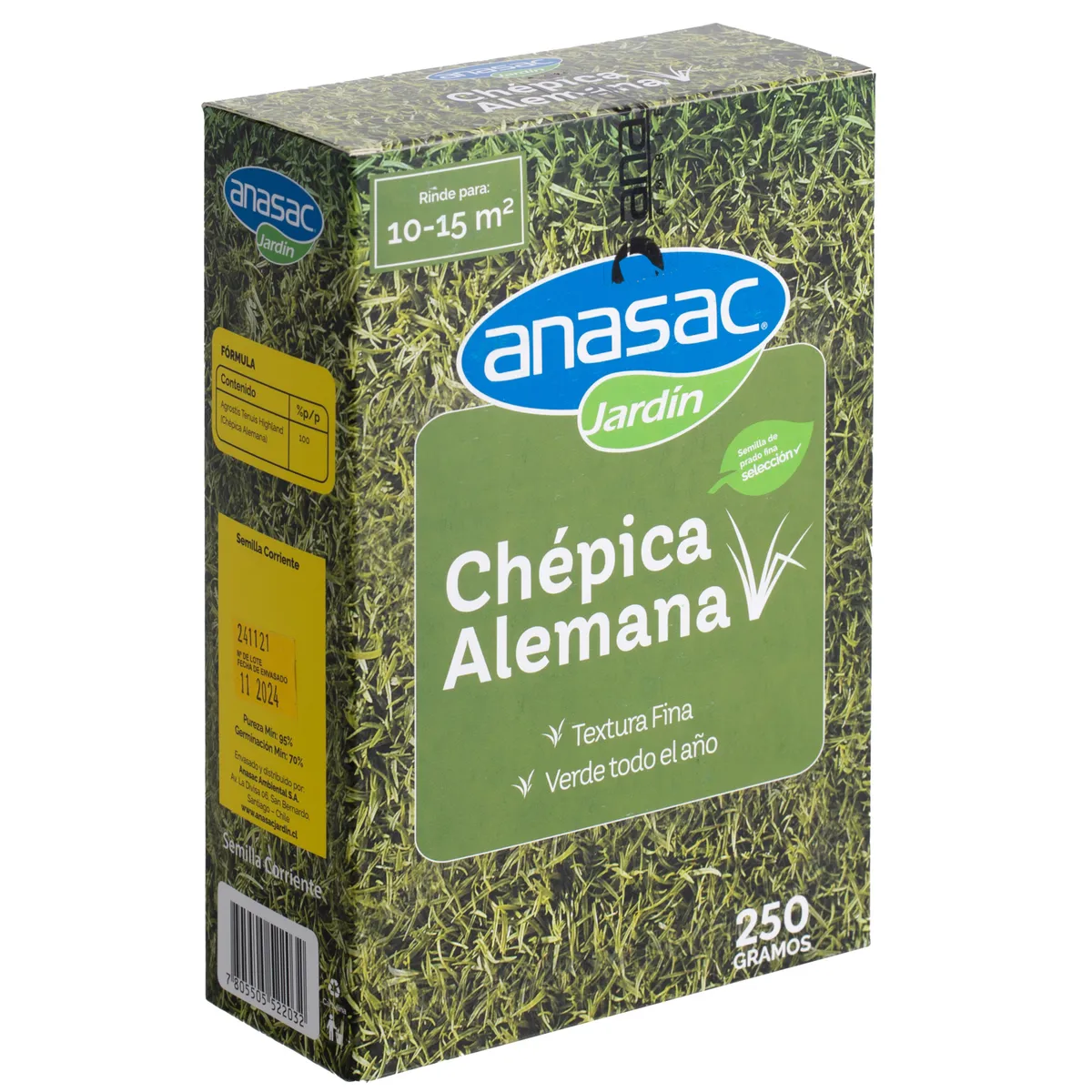 ANASAC - Semilla de Pasto Chepica Alemana 0.25 kg Caja