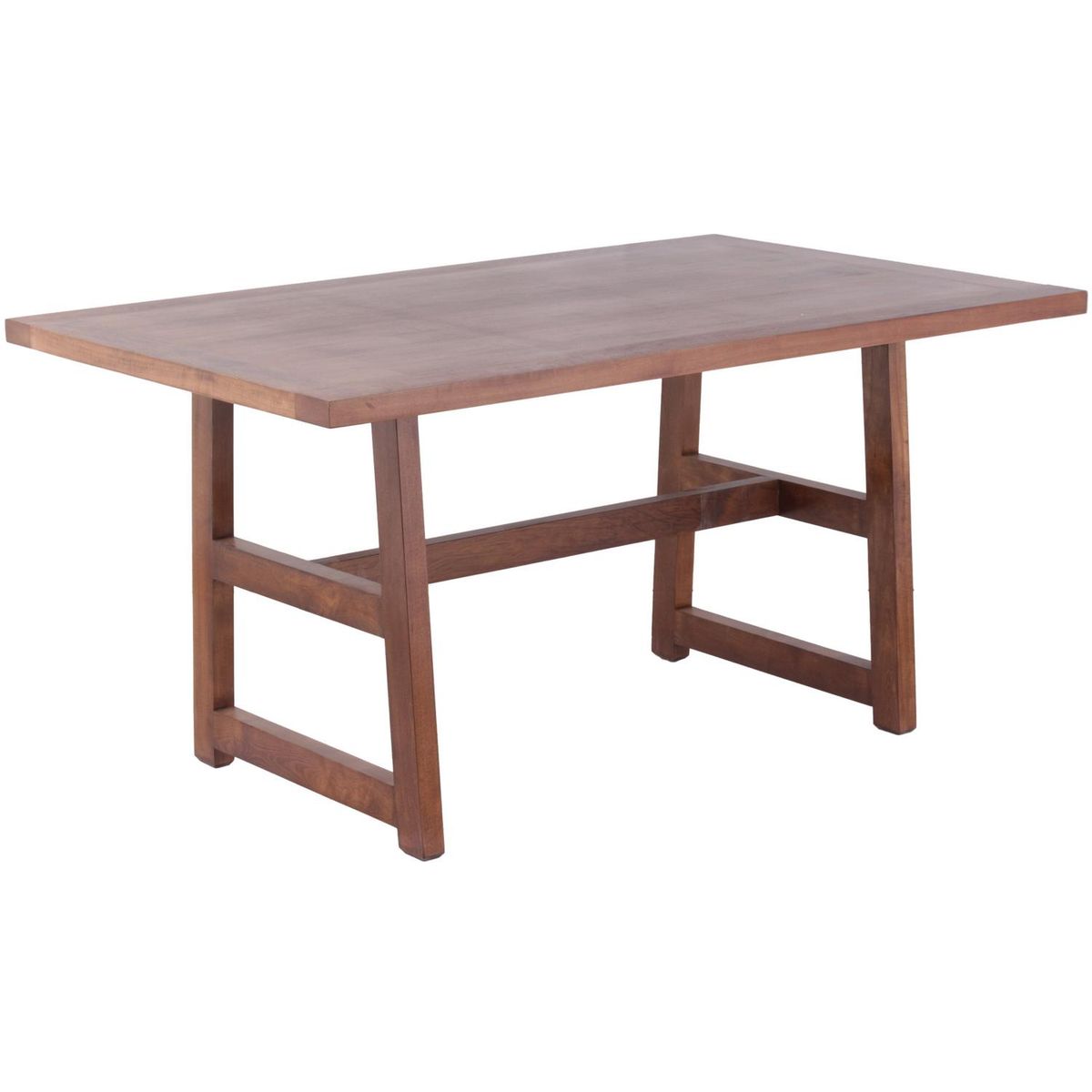 NUEVALINEA - Juego de Comedor Iberi 6 Sillas Mesa Rectangular 100x80x160 cm Café