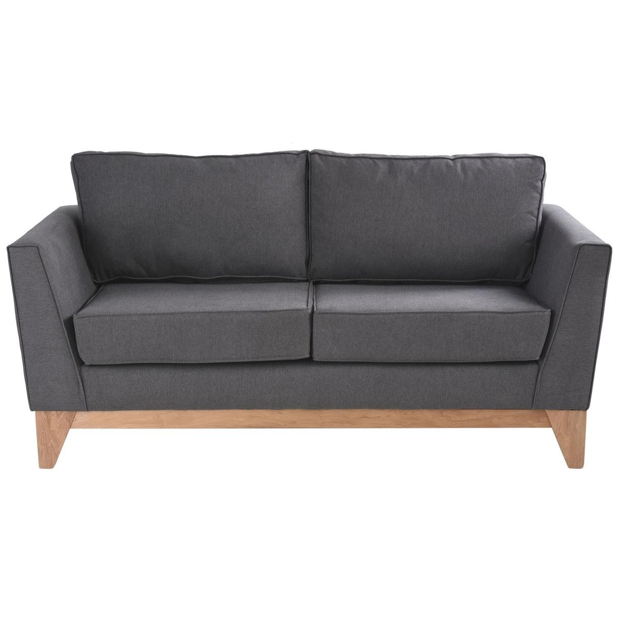 NUEVALINEA - Sofá 3 cuerpos Nova 180x72x86 cm Gris oscuro