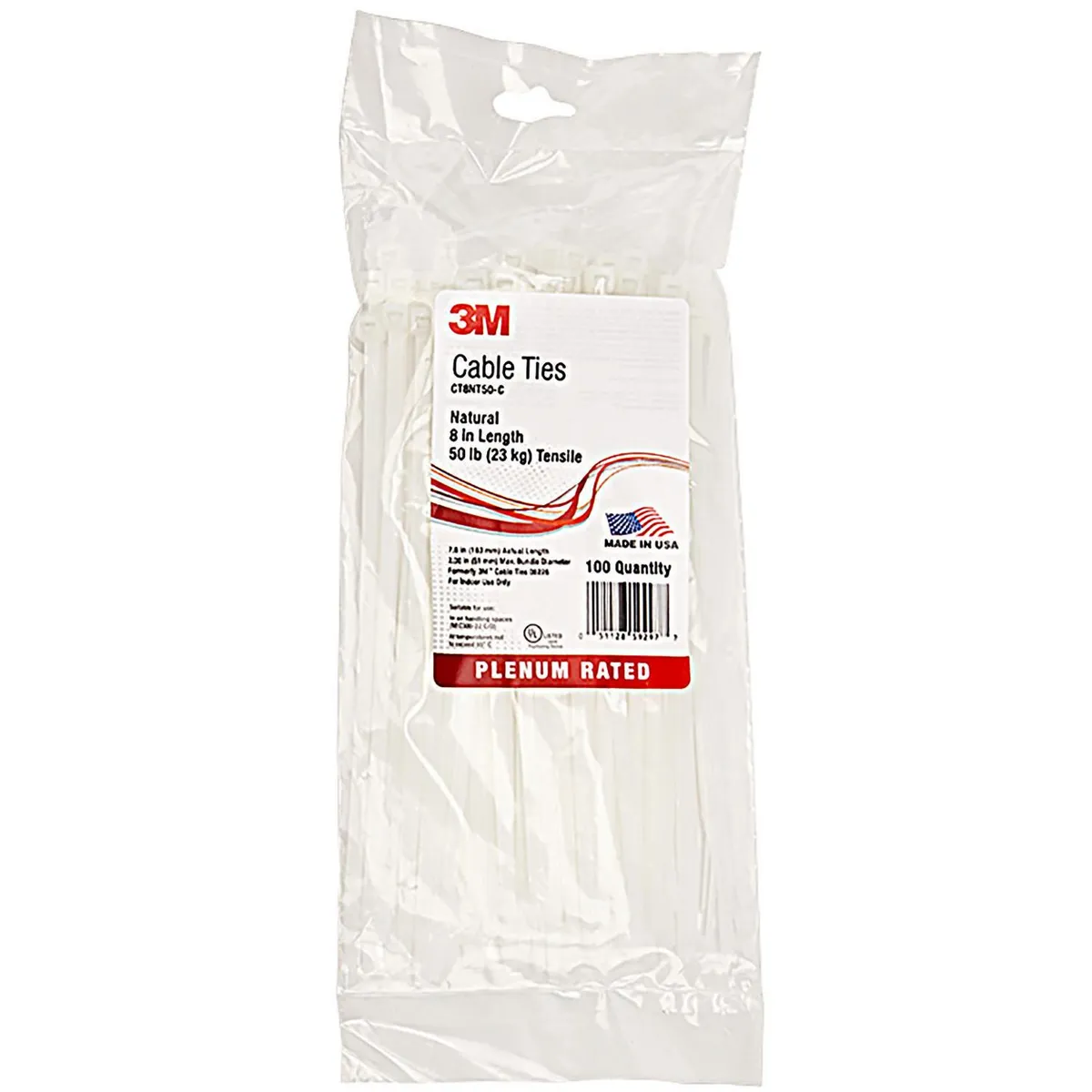 3M - Amarra cables 203x4,6 mm Blanco