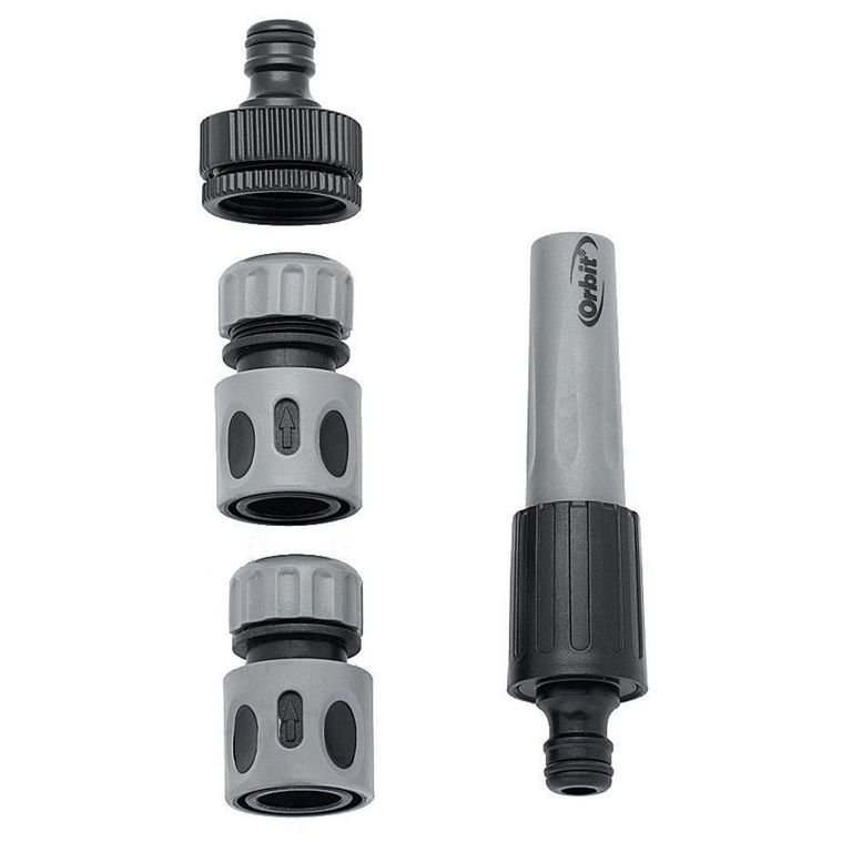 Kit pitón riego con acoples de 1/2" plástico