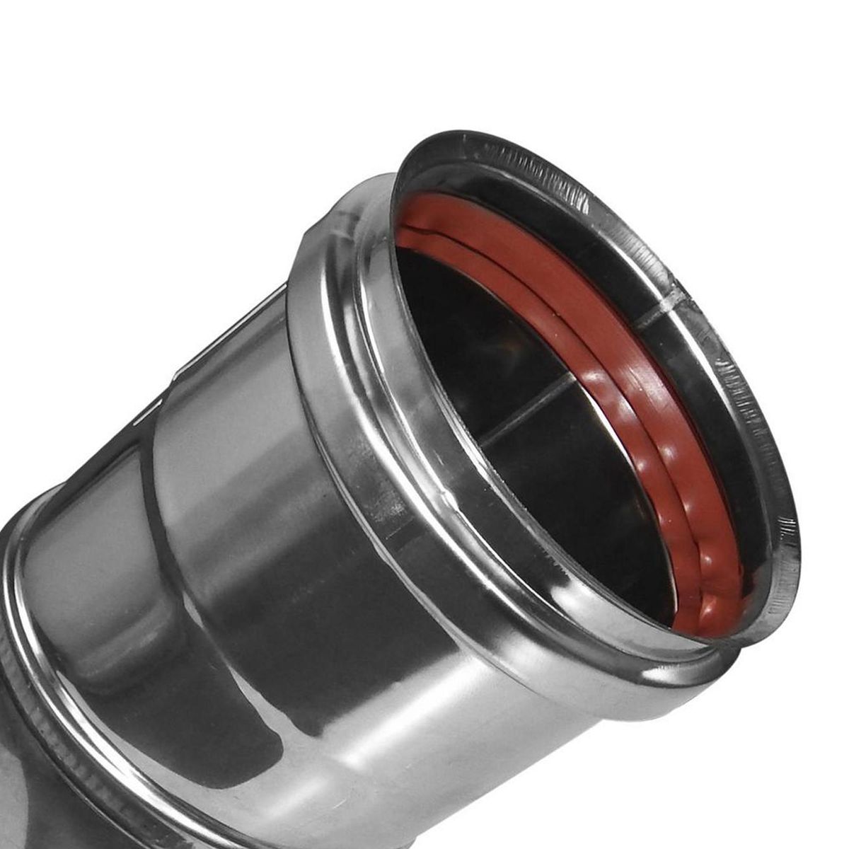 AMESTI - Codo Inoxidable 80 Mm Ángulo 135 Grados Para Calefacción