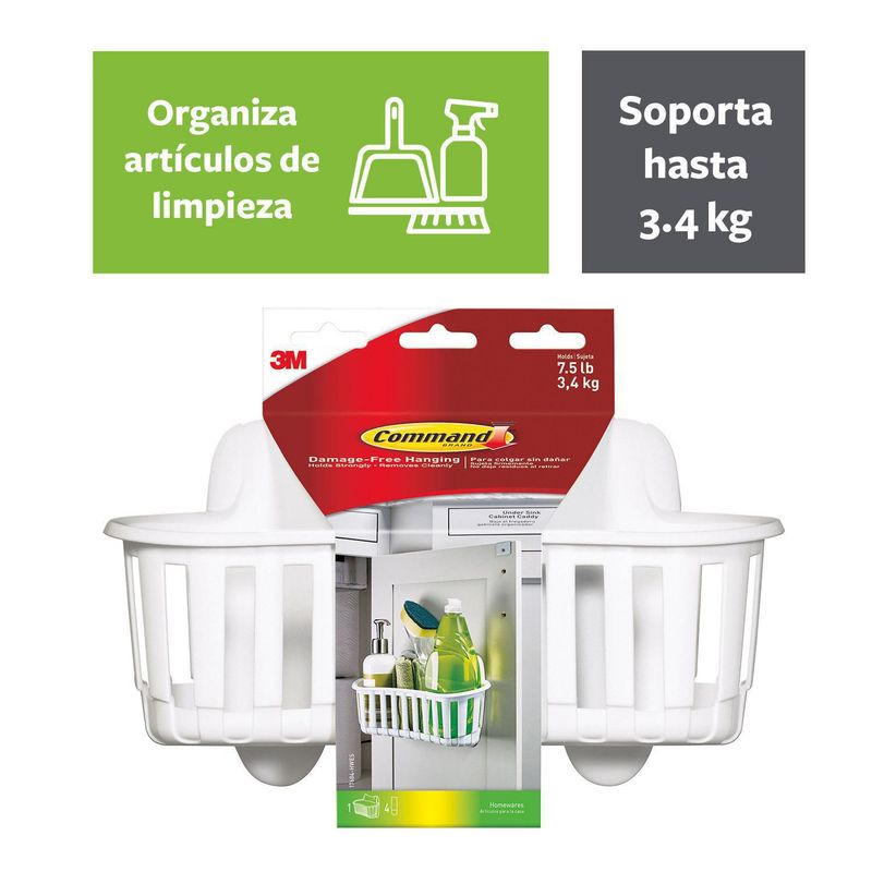 COMMAND - Canasto Organizador 30x23x19 cm Blanco