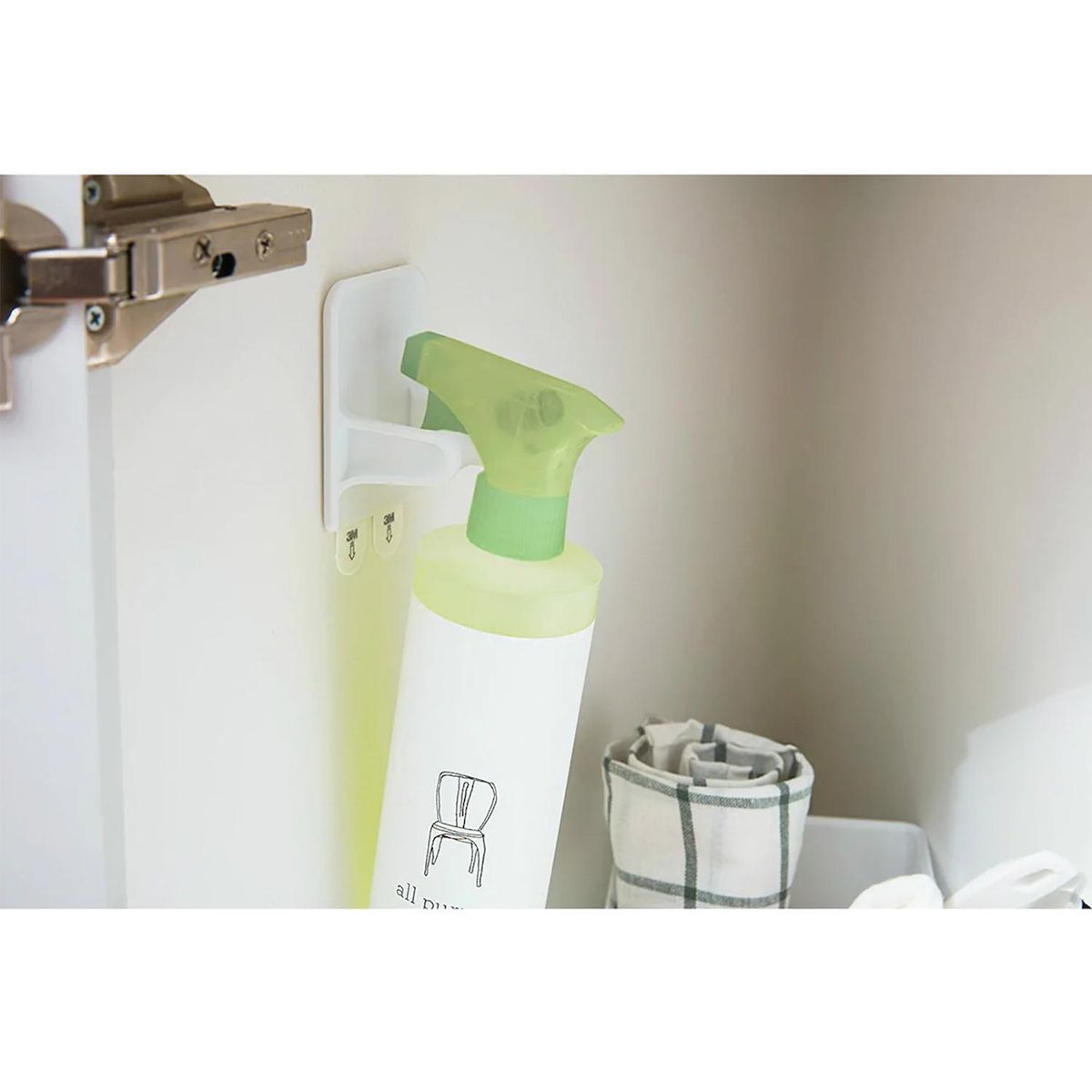 COMMAND - Set 2 Colgador para Botella Rociadora blanco